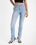 Express Women's Mid Rise Skyscraper Jeans in Light Wash