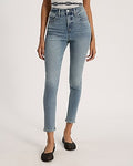 Express Women's High Waisted Hyper Sculpt Skinny Jeans in Light Wash
