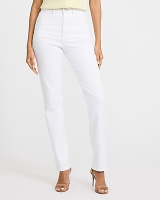 Express Women's High Waisted '90S Slim Jeans in White