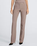 Express Women's Editor Studio Stretch Twill Mid Rise Bootcut Pant in Mushroom