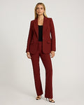 Express Women's Editor Signature Stretch Mid Rise Bootcut Pant in Brown 0