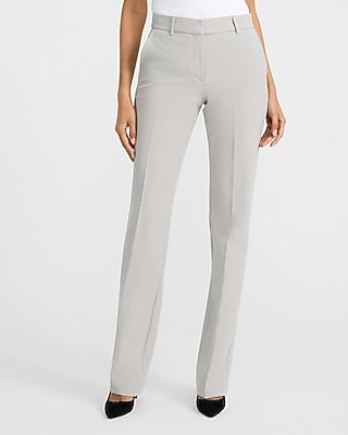Express Women's Editor Signature Stretch Mid Rise Bootcut Pant in Silver Sage