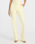 Express Women's Editor Studio Stretch Twill High Waisted Bootcut Pant in Butter Yellow