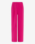 Express Women's Signature Crepe High Waisted Relaxed Trouser in Pink 0
