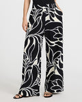 Express Women's Textured Floral High Waisted Pull On Wide Leg Palazzo Pant Small