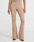 Express Women's Pull-On Flare Pant in Soft Beige