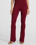 Express Women's Pull-On Flare Pant in Red Small