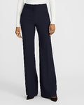 Express Women's Editor Studio Stretch Twill High Waisted Flare Trouser in Blue 0