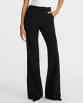 Express Women's Editor Studio Stretch Twill High Waisted Slim Flare Pant in Black 0
