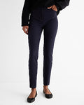 Express Women's Editor Studio Stretch Twill High Waisted Skinny Pant in Blue 0