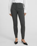 Express Women's Editor High Waisted Skinny Pant in Heather Gray