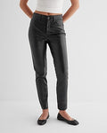 Express Women's High Waisted Faux Leather '90S Skinny Pant in Black 0