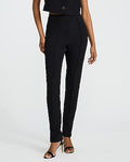 Express Women's Editor Studio Stretch Twill Super High Waisted Skinny Pintuck Pant in Black 0