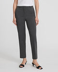 Express Women's Editor Super High Waisted Straight Ankle Pant in Gray 0