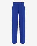 Express Women's Editor Studio Stretch Twill Mid Rise Trouser in Blue 0