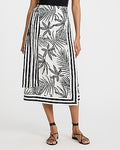 Express Women's Printed High Waisted Wrap Tie Midi Skirt Small