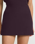 Express Women's Editor Signature Stretch Super High Waisted Mini Skort in Purple 0