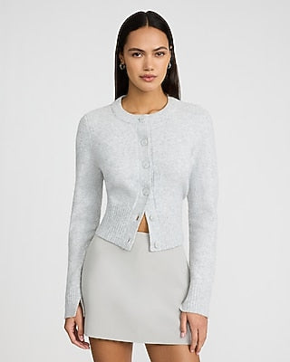Express Women's Editor Signature Stretch Super High Waisted Mini Skort in Silver Sage