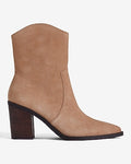 Express Women's Suede Pointed Toe Ankle Boots in Pecan