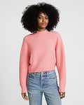 Express Women's Cloud Soft Mock Neck Sweater in Stargaze