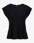 Express Women's Crew Neck Gramercy T-Shirt in Pitch Black