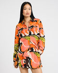Express Women's Floral Printed Portofino Shirt in Multi
