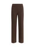 Avenue Montaigne Bouclé Trousers — Brown