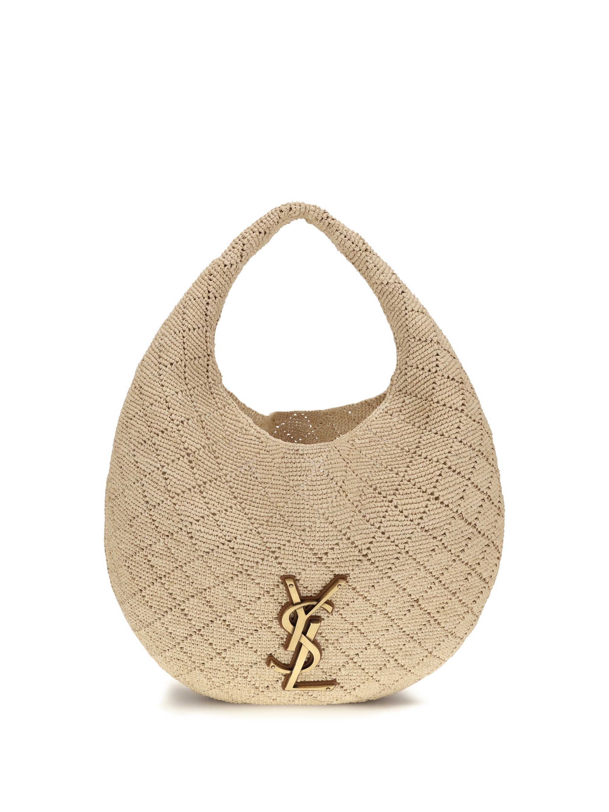 Saint Laurent Icare Hobo Bag — Beige