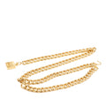 Gold Plated Perfume Bottle Charm Chain Belt