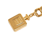 Gold Plated Perfume Bottle Charm Chain Belt