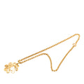 Gold Plated CC Clover Chain Pendant Necklace