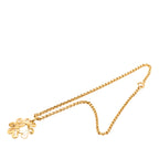 Gold Plated CC Clover Chain Pendant Necklace