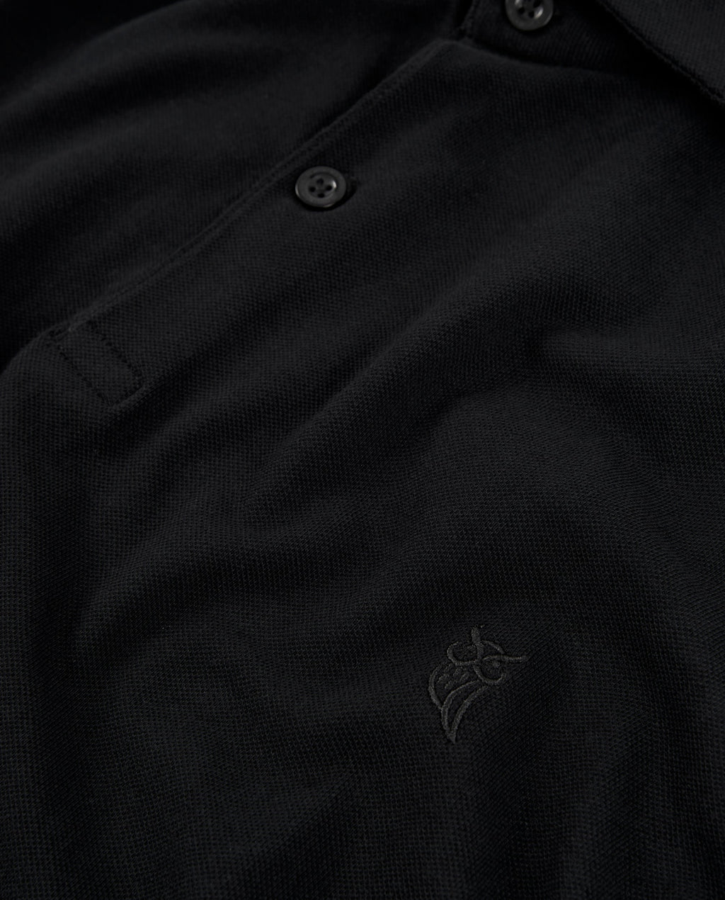 Polo Hombre Manga Corta Algodón Piqué Liso - Negro 0100_99