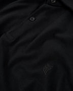 Polo Hombre Manga Corta Algodón Piqué Liso - Negro 0100_99
