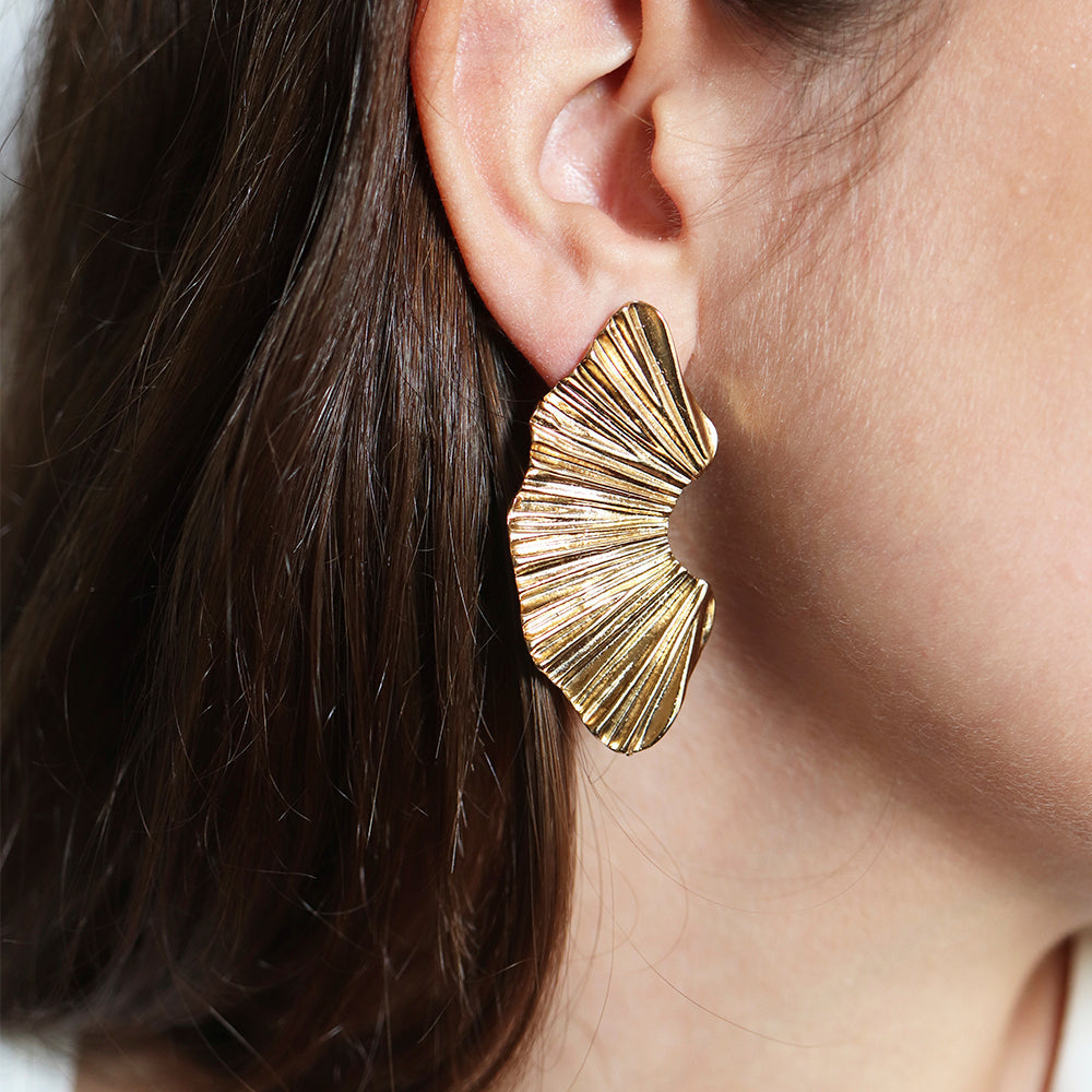 Pendientes dorados mujer AURYN