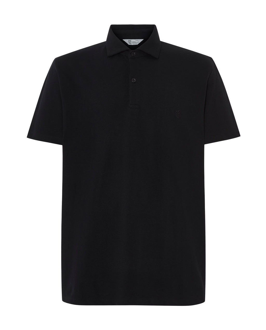 Polo Hombre Manga Corta Algodón Piqué Liso - Negro 0100_99