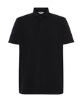 Polo Hombre Manga Corta Algodón Piqué Liso - Negro 0100_99