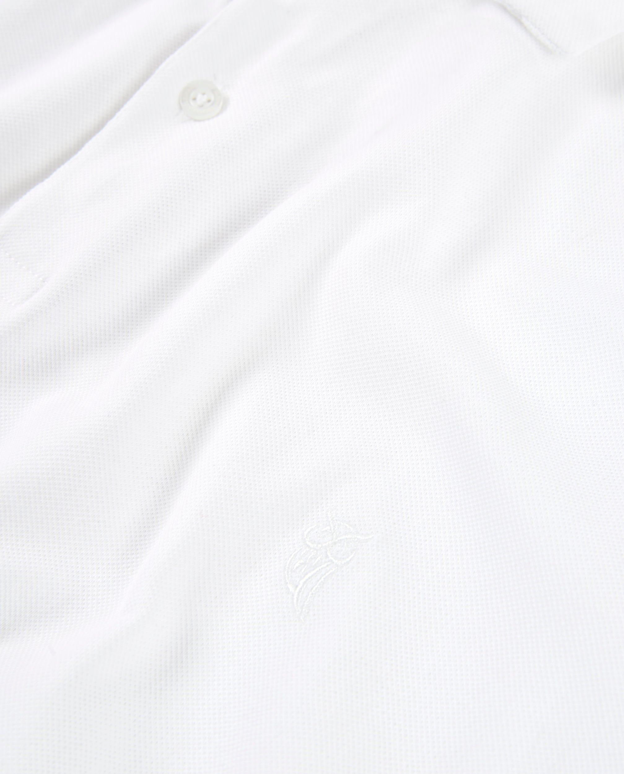 Polo Hombre Manga Corta Algodón Piqué Liso - Blanco 0101_01