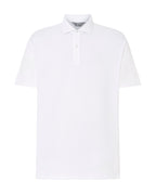 Polo Hombre Manga Corta Algodón Piqué Liso - Blanco 0101_01