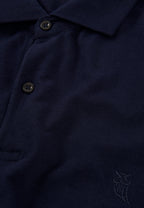 Polo Hombre Manga Corta Algodón Piqué Liso - Azul Marino 0102_39