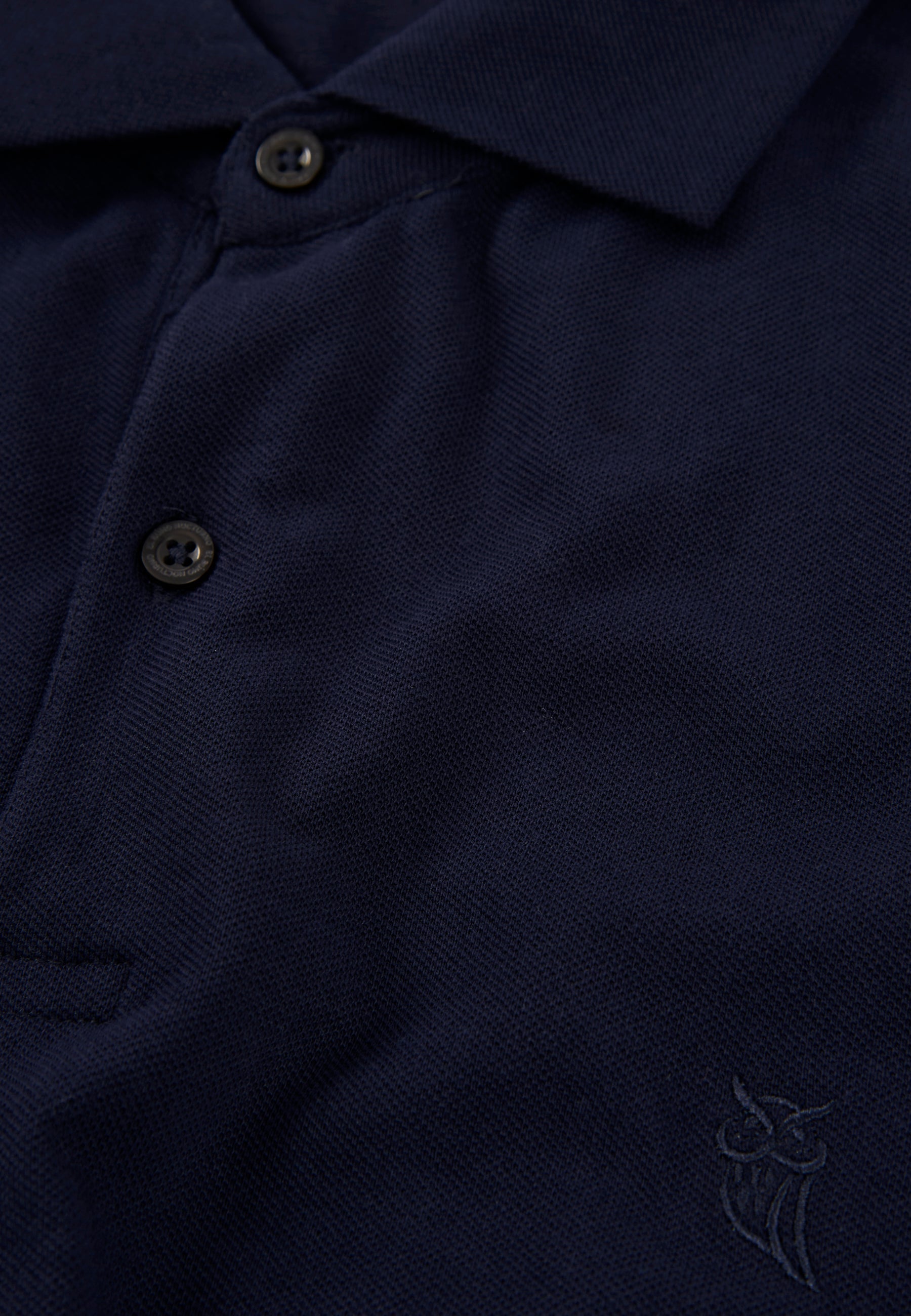 Polo Hombre Manga Corta Algodón Piqué Liso - Azul Marino 0102_39