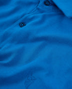 Polo Hombre Manga Corta Algodón Piqué Liso - Azul Royal 0103_36