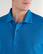 Polo Hombre Manga Corta Algodón Piqué Liso - Azul Royal 0103_36