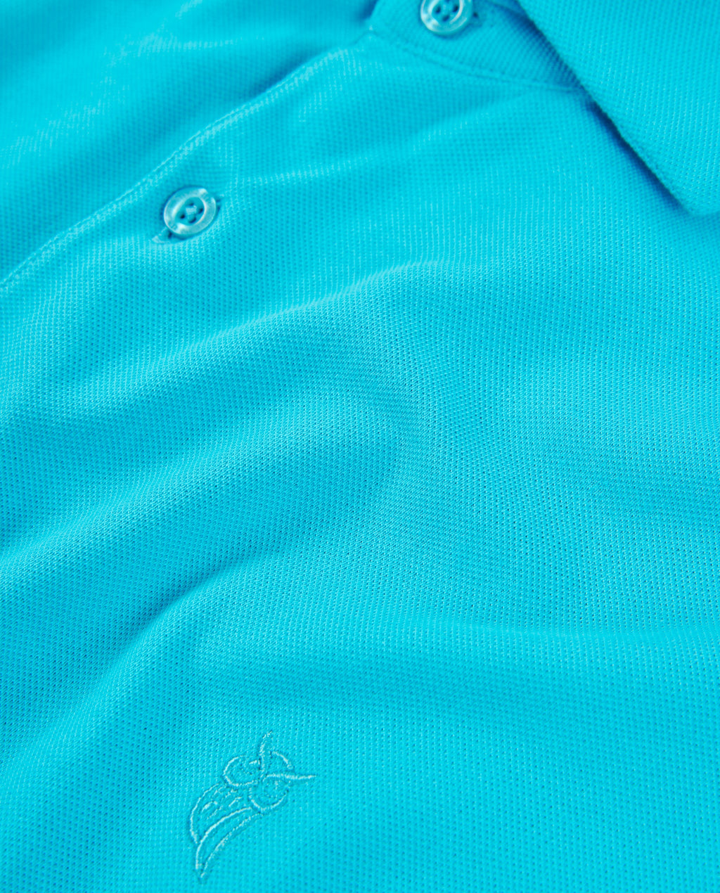 Polo Hombre Manga Corta Algodón Piqué Liso - Azul Claro 0104_30