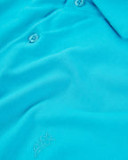 Polo Hombre Manga Corta Algodón Piqué Liso - Azul Claro 0104_30