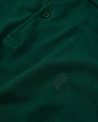 Polo Hombre Manga Corta Algodón Piqué Liso - Verde Botella 0105_46