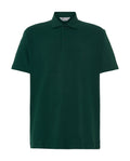Polo Hombre Manga Corta Algodón Piqué Liso - Verde Botella 0105_46