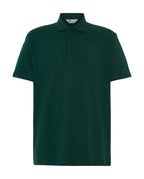 Polo Hombre Manga Corta Algodón Piqué Liso - Verde Botella 0105_46