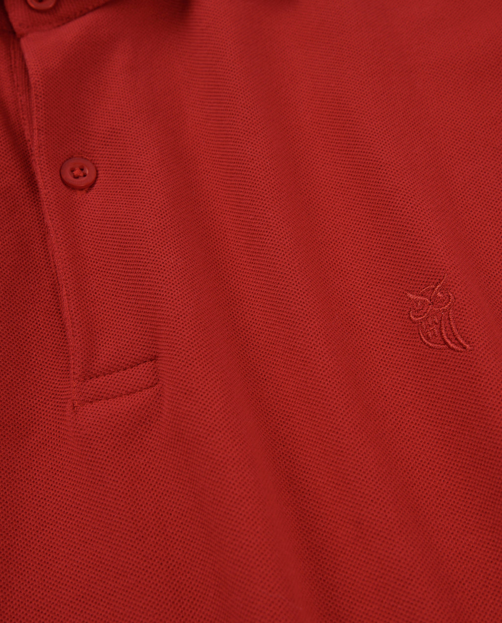 Polo Hombre Manga Corta Algodón Piqué Liso - Rojo 0107_90