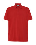 Polo Hombre Manga Corta Algodón Piqué Liso - Rojo 0107_90